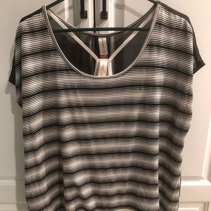 Xhilaration Striped Sheer Blouse with Tank